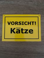 Deko Schild Vorsicht Kampfkatze Geschenk Nordrhein-Westfalen - Grefrath Vorschau