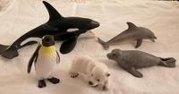 Meerestiere Schleich Orca Robbe Eisbär Pinguin Krokodil Delfin Hessen - Hungen Vorschau