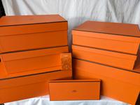 6 HERMES PARIS Geschenk Boxen Kartons Orange Schleifen braun Bayern - Augsburg Vorschau