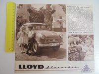 LLOYD Alexander 600 Standard - Anzeige Werbung STERN 1958 Stuttgart - Stuttgart-Mitte Vorschau