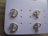 Ohrstecker  Buchstaben  P Peace u D Dana Ohrschmuck neu Geschenk Nordrhein-Westfalen - Inden Vorschau