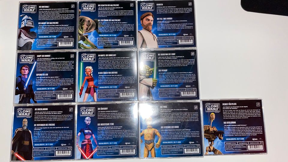 Star Wars The Clone Wars CDs 1-9,11 in Wardenburg