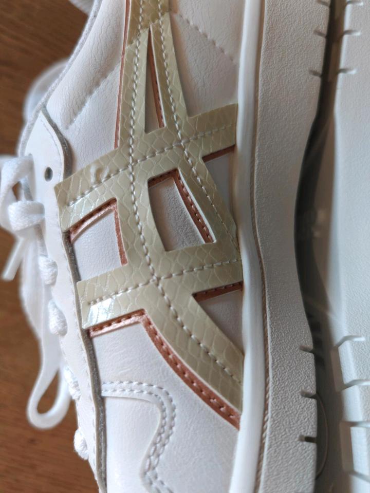 neu Asics Japans Damen weiß rosa gold Sneaker Größe 39 in Zirndorf