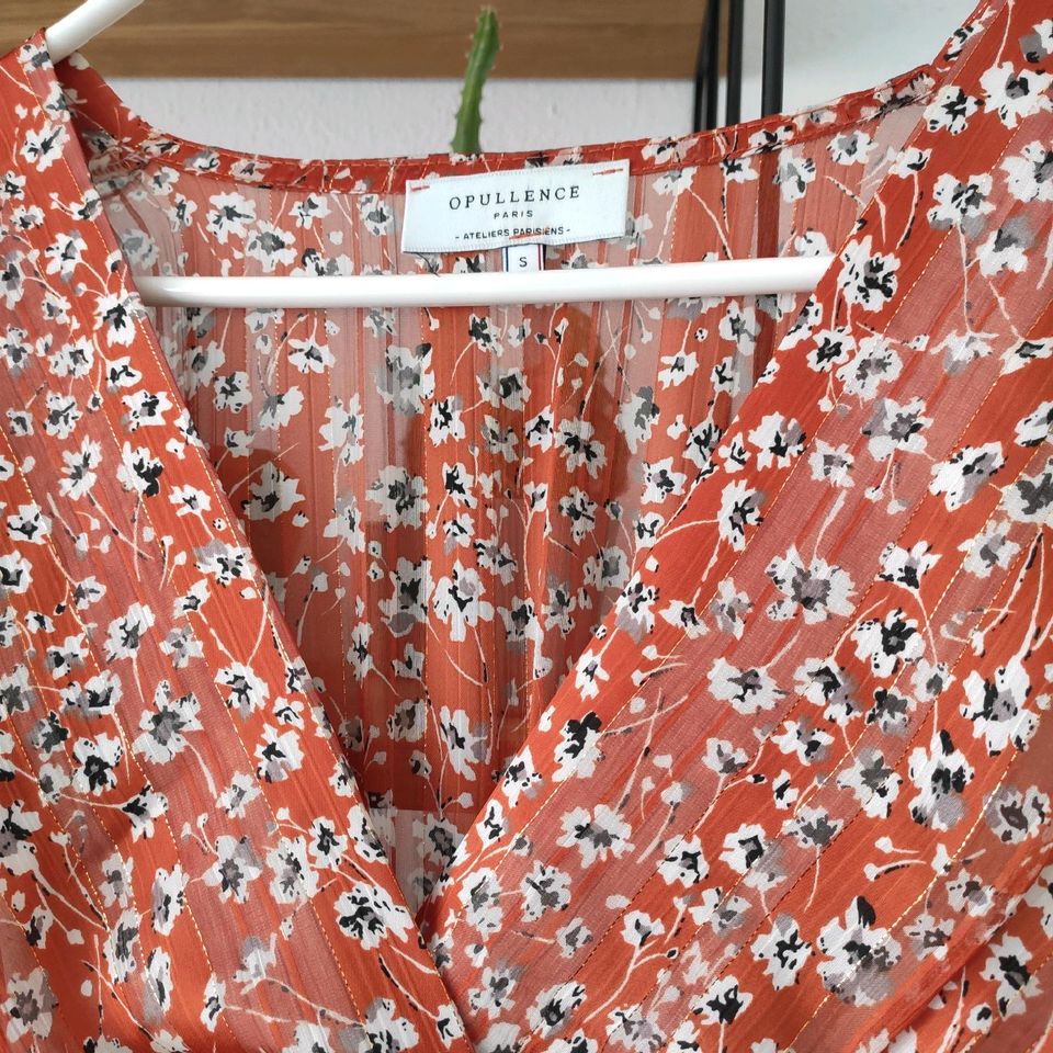 Designerkleid Opullence S orange langes Abendkleid in München