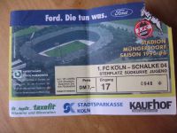 Altes Ticket 1. FC Köln Müngersdorfer Stadion Südkurve 1995/96 Nordrhein-Westfalen - Niederzier Vorschau