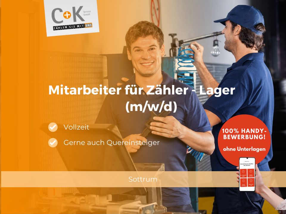 Mitarbeiter für Zähler - Lager (m/w/d) - VZ #CK16 in Verden