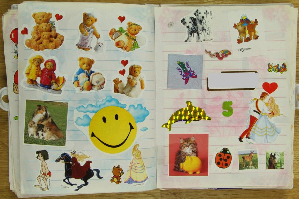 Sticker-album Sticker-sammlung 90er 90s Kindheit Aufkleber in Elze