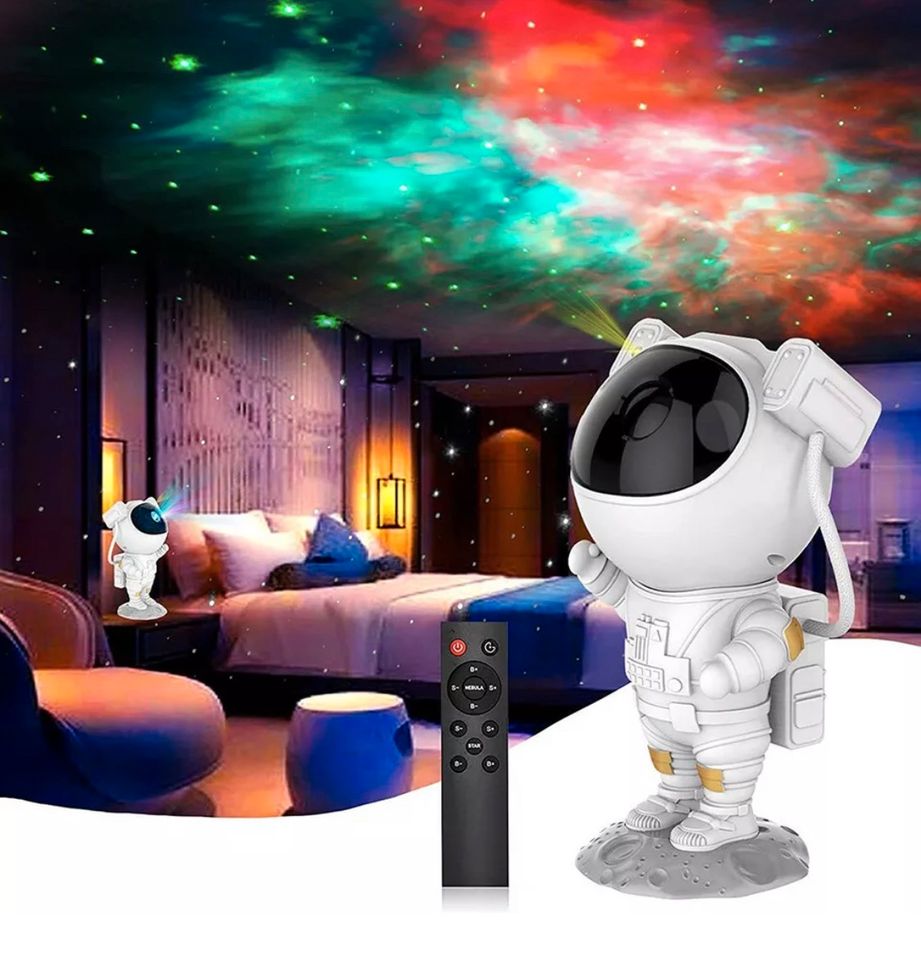 Astronaut LED Galaxy Sternenhimmel Projektor Lampe Nachtlicht in Hessen -  Bebra, Lampen gebraucht kaufen