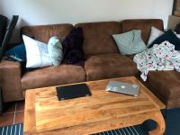 Sofa, Couch, braun, Lederimitat, 2,5-Sitzer, Metallfüße Hessen - Bad Vilbel Vorschau