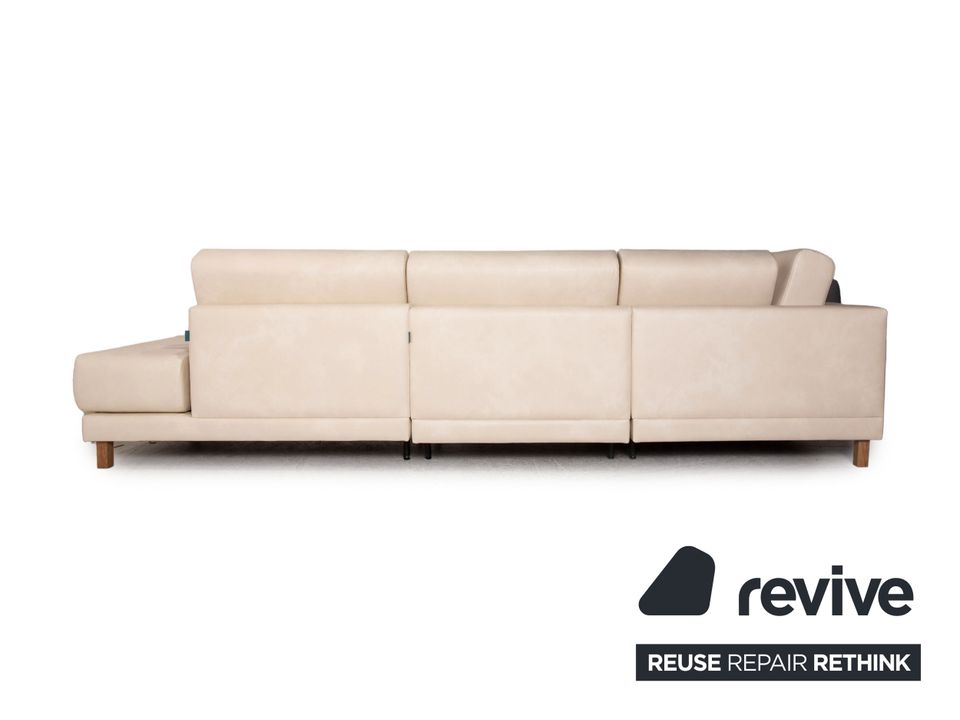 MYCS TYME U - Ecksofa Creme Sofa Couch Veganes Leder in Köln