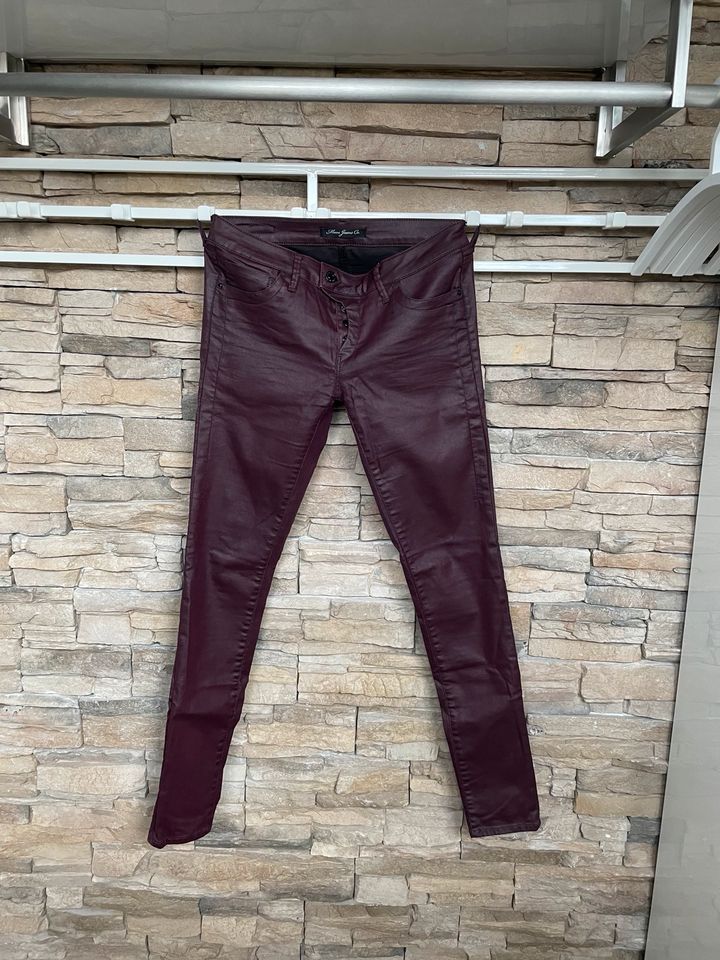 MAVI Hose Stretch W:28 L:32 Bordeaux glänzend in Zöllnitz