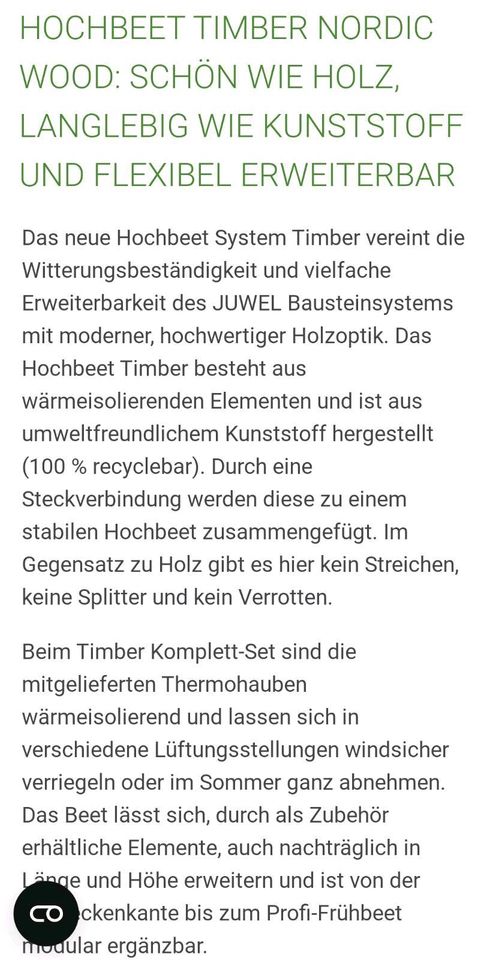 Hochbeet Juwel Timber 3er / 2x vorhanden in Niederndodeleben