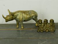 Figuren - Gold/Messing - Affen/Die 3 Weisen - Nashorn - Vintage Münster (Westfalen) - Hiltrup Vorschau