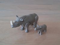 Playmobil 70357 Nashorn mit Baby Nordrhein-Westfalen - Coesfeld Vorschau