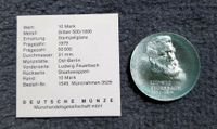 10 Mark DDR Münze Ludwig Feuerbach Brandenburg - Teltow Vorschau
