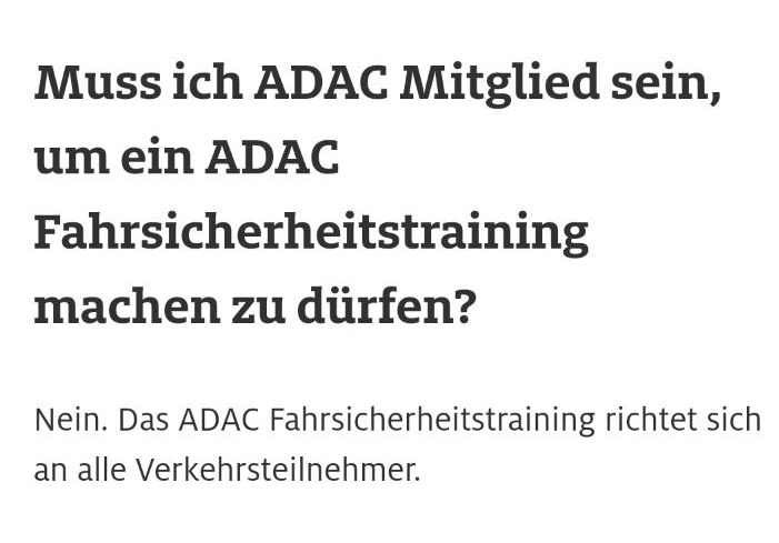 Gutschein ADAC Sicherheitstraining in Westerrönfeld