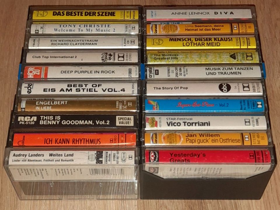 20 Pop Hard Rock Wave MC CC Musikkassetten Kassettensammlung 70er in Dortmund