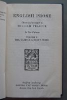 English Prose. Vol. V: Mrs. Gaskell to Henry James (1949) Münster (Westfalen) - Mauritz Vorschau