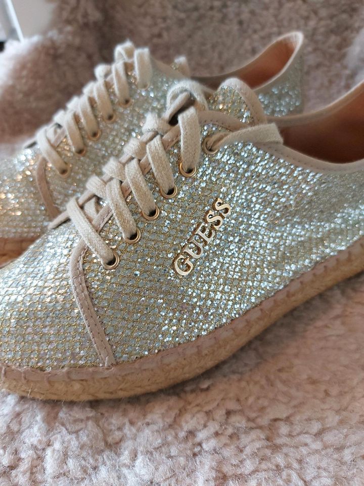 Guess Sneaker Espadrilles Gr. 38 Gold- wie neu - in Hagen