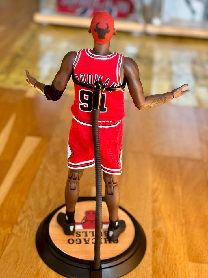 Enterbay 1:6 DENNIS RODMAN Chicago Bulls NBA Figur Original in Kandel