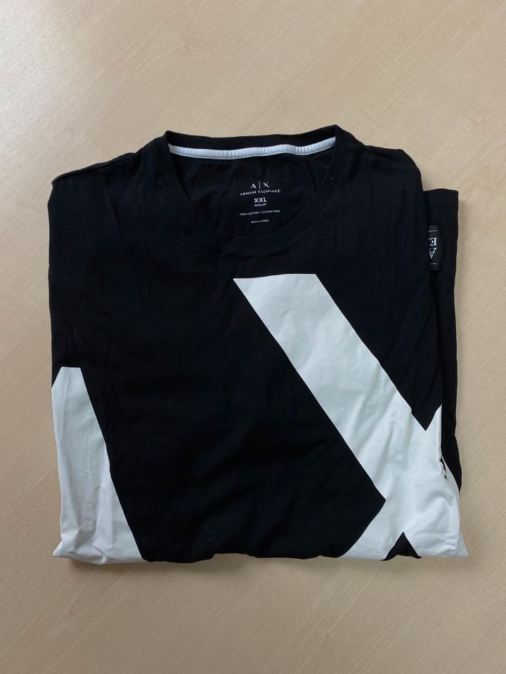 2x Armani Exchange T-Shirt Schwarz Gr. XXL in Neustadt