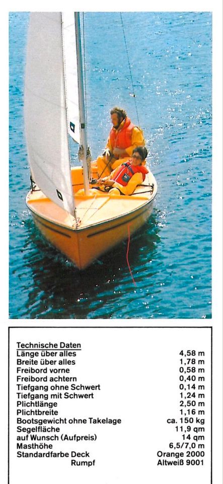 Gruben Big Gipsy Segelboot / Jolle mit Trailer inkl. Zulassung in Thalbürgel