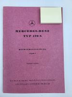 Betriebsanleitung Mercedes Benz Typ 170 S Original Niedersachsen - Uetze Vorschau