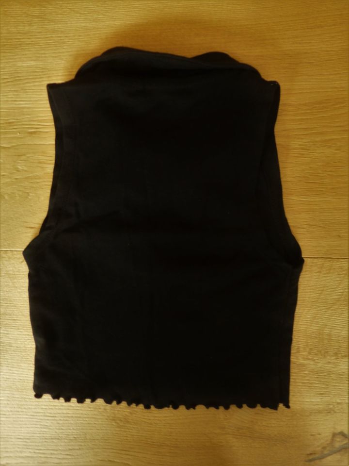 Pull & Bear - Shirt Top Bauchfrei Gr. XS - schwarz - Neuwertig in Ottobeuren