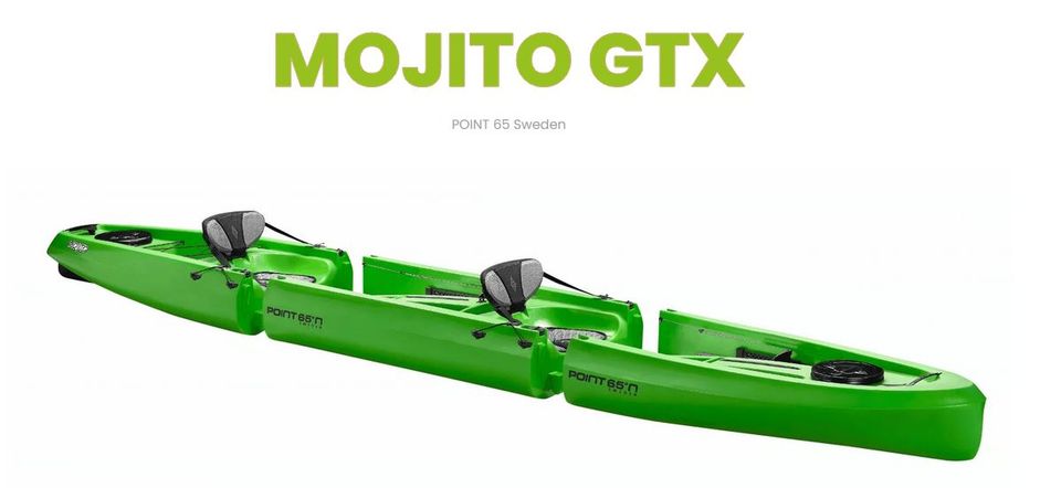 Point 65 Modulares Zweisitzer Angelkajak Mojito GTX in Pampow