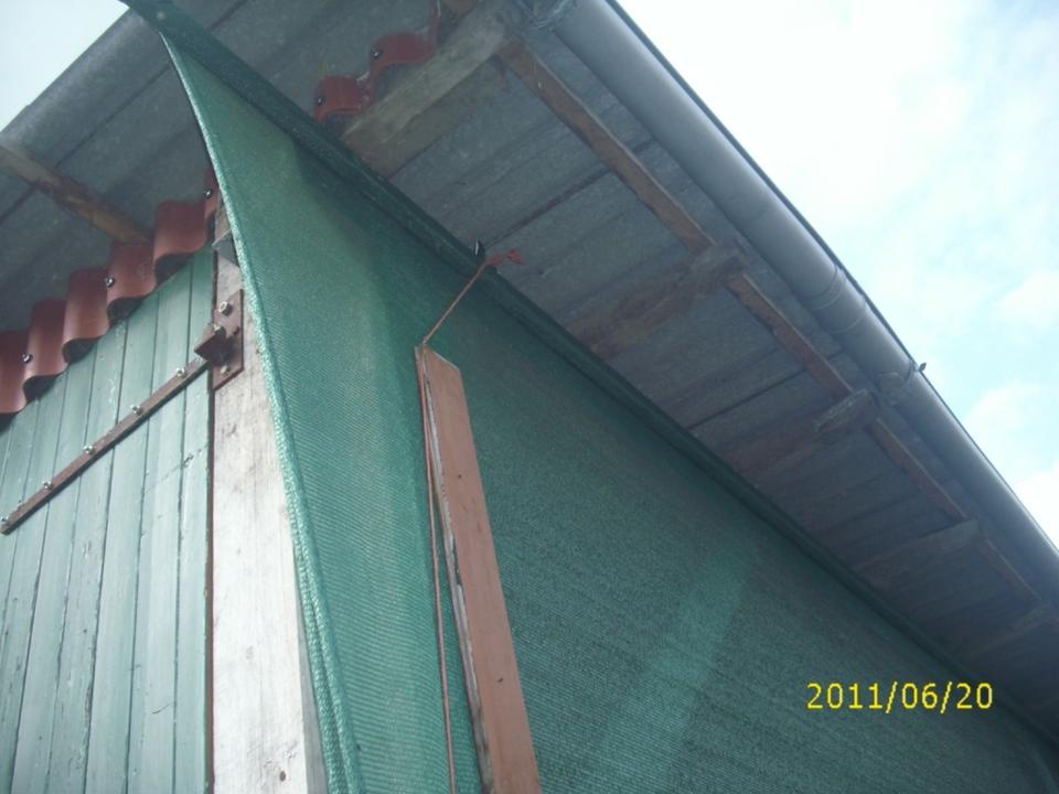 Windschutznetz Pferdestall Offenstall  2 m und  3 m   Abschnitt in Filsum
