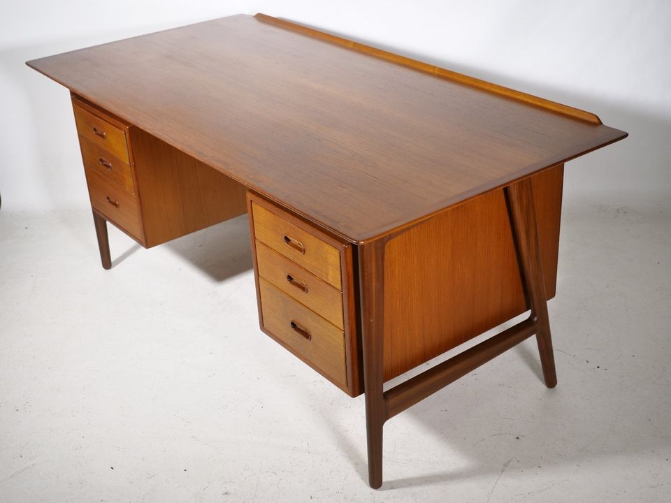 Mid-Century Design Schreibtisch Teak Arne Vodder Anton Borg 60er in Mainz