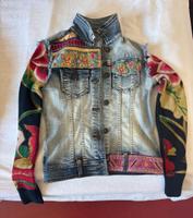 Desigual Jeansjacke mit Strickärmeln neuwertig Bayern - Werneck Vorschau