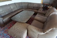 Edle Sofa Garnitur Sessel Leder braun Bayern - Oberstdorf Vorschau