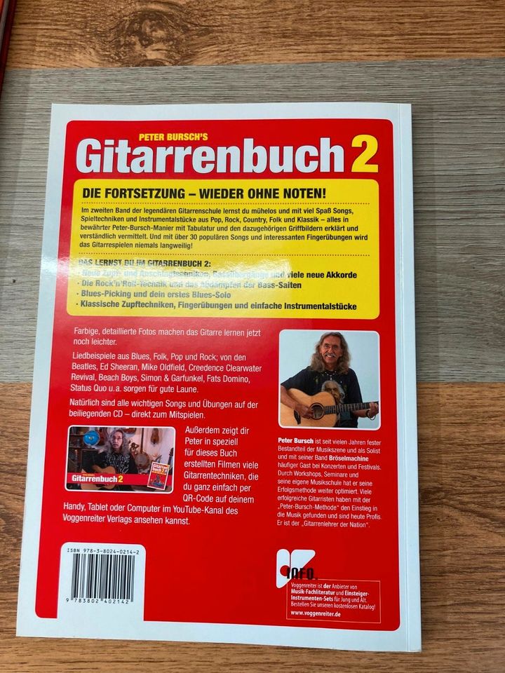 Gitarrenbuch 2 Peter Bursch mit CD (unbenutzt) in Lingen (Ems)