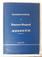 Original DDR Ersatzteilkatalog für SIMSON Spatz Typ SR4-1 Sachsen-Anhalt - Harzgerode Vorschau