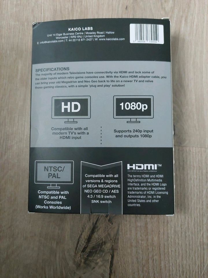 Kaico HDMI-Adapter für SEGA Megadrive 1080p - Für SEGA Genesis in Cloppenburg