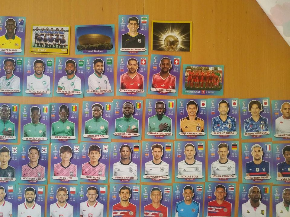 Sammelbilder, u. a. Panini WM 2022, EM 2020, Shaun d. Schaf in Bockhorn