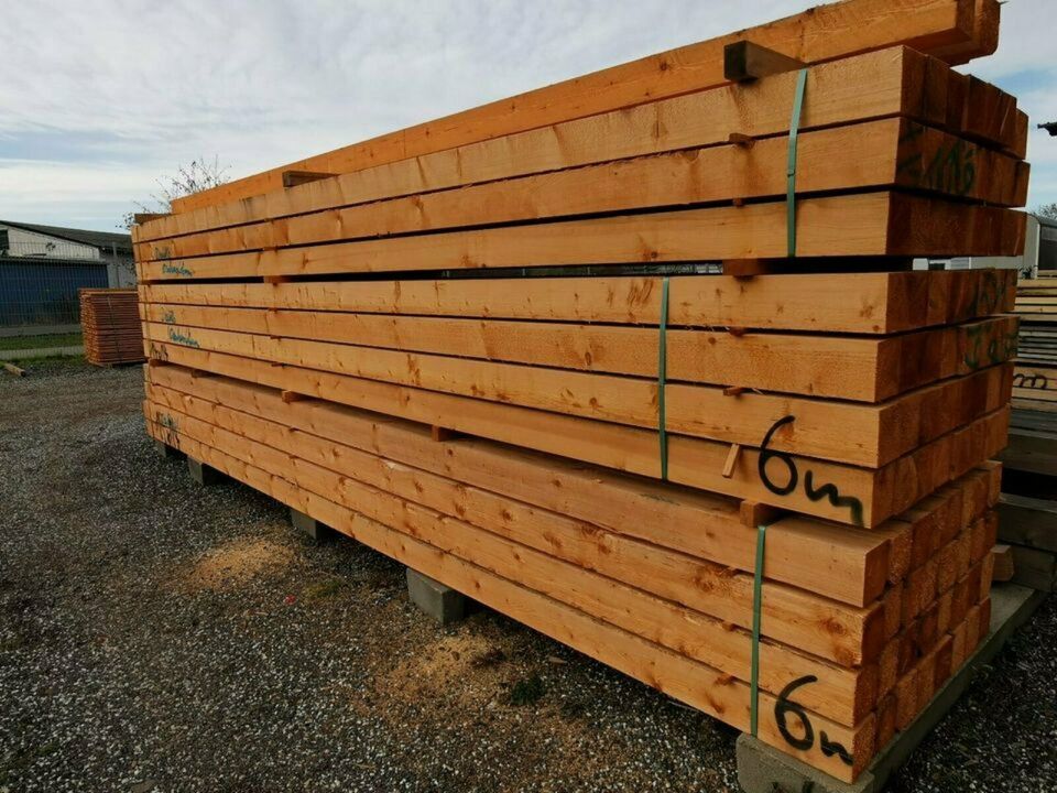 Kantholz 120x 120mm 6,00m Sparren Balken Pfosten 7,49€ lfm in Königslutter am Elm