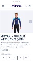 Neoprenanzug Wetsuit Mistral 3/4 mm Herren Gr. L / NEU Hessen - Maintal Vorschau