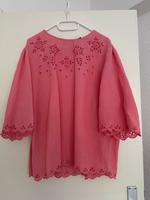 Bluse Damen rosa Strick Loch Muster pink 44 Nordrhein-Westfalen - Gelsenkirchen Vorschau