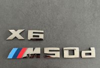 Original BMW X6 M50d Schriftzug * M Logo M Performance M Emblem Bayern - Aschaffenburg Vorschau