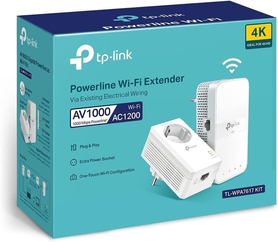 TP-Link WLAN AV1000 Powerline Adapter Set TL-WPA7617 KIT Verstärk in Essen