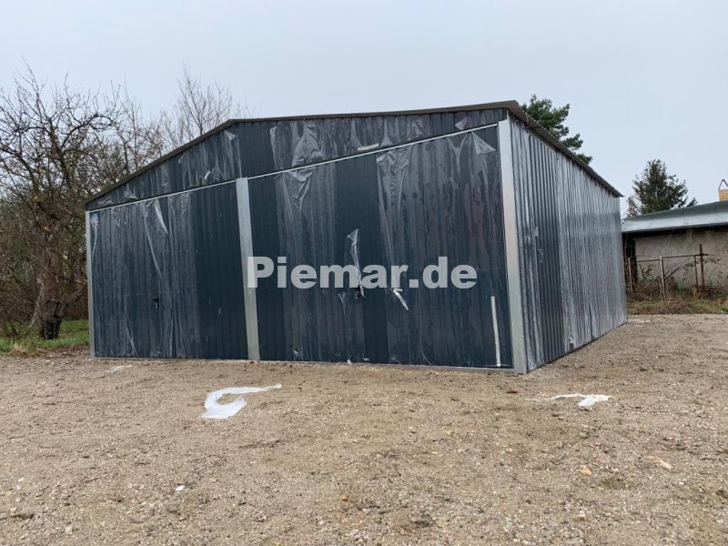 Blechgarage 6x5m verzinkt Metallgarage Lager Garage AUFBAU 15738! in Schwäbisch Hall