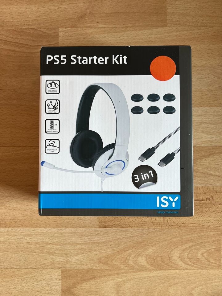 PS5 Starter Kit, Stereo-Gaming-Headset, IC 6006, ISY, PlayStation in Köln