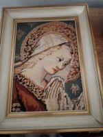 Madonna Gobelin gestickt mit sehr schönem hellen Rshmen Bayern - Schöllkrippen Vorschau