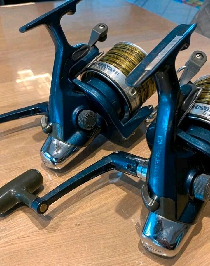 2 × Daiwa Emblem-X 5500 A (JAPAN) Karpfenrollen Angelrollen KULT! in Bad Bentheim