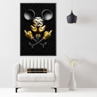 Mickey Mouse Louis Vuitton , Wandbild Leinwand mit Rahmen , Deko Stuttgart - Stuttgart-Ost Vorschau