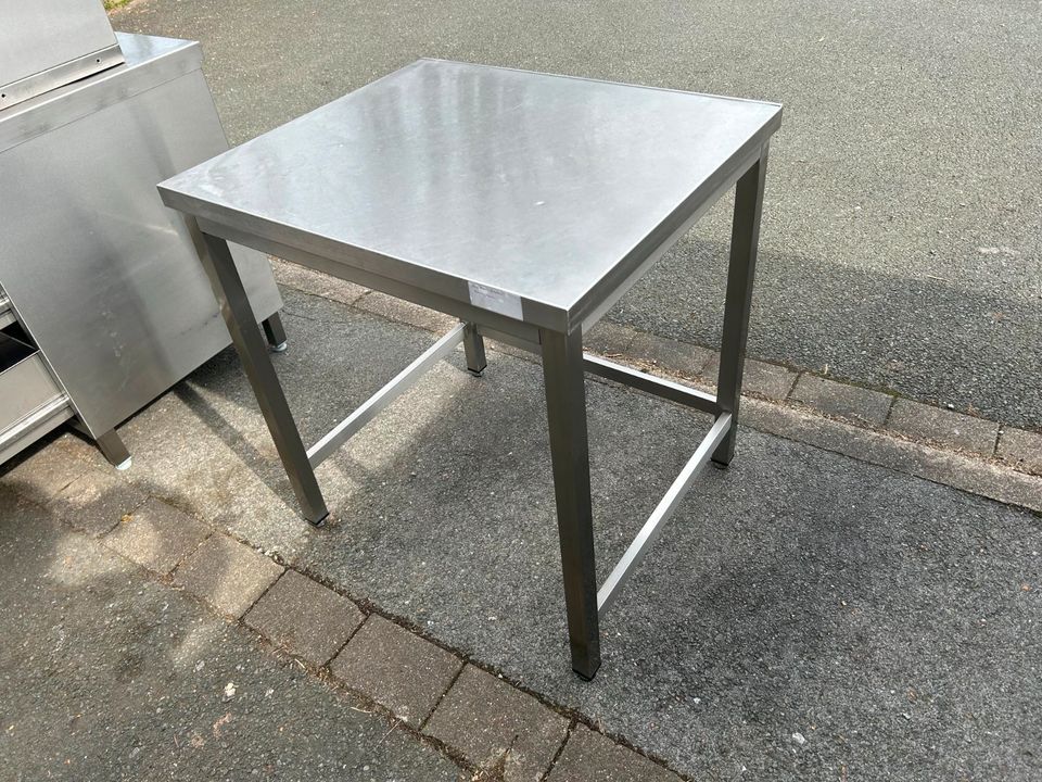 Edelstahltisch/Tisch/Arbeitstisch 80x68cm/Outdoor Küche/Kom Krom in Büren