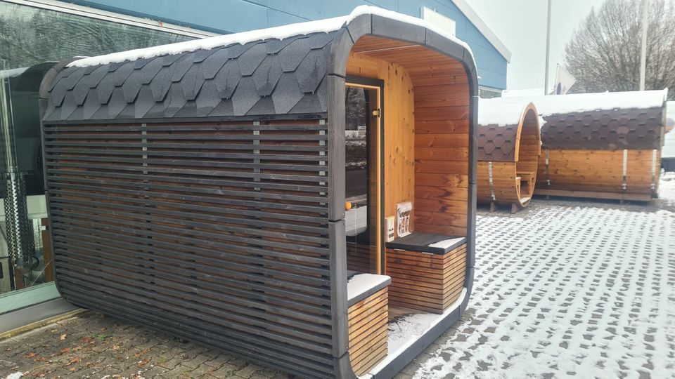 ⭐-1700 EUR Sauna Gartensauna Cubesauna Thermoholz 9 KW Ofen Wlan in Tübingen