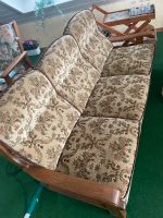 Florale 3 Sitzer Couch + 2 Sessel Rheinland-Pfalz - Weinsheim Vorschau